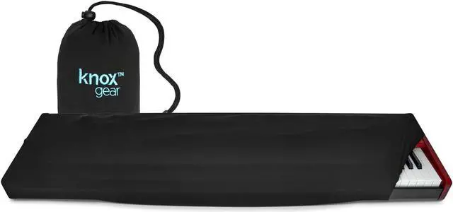 Alt view image 7 of 7 - Knox Gear 88-Key Keyboard Stretchy Spandex Dust Cover (Black)