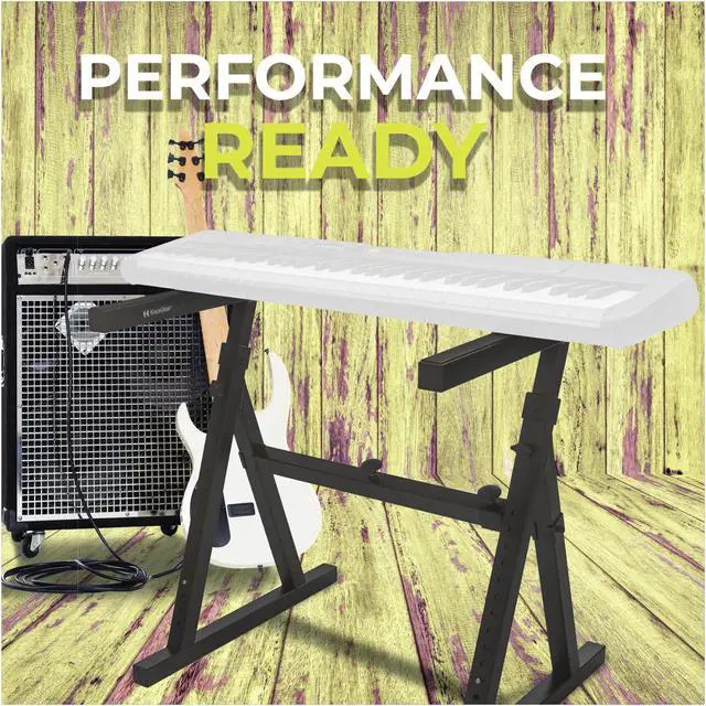 Alt view image 6 of 7 - Knox Gear Z-Style Adjustable Keyboard Stand - Sturdy Height & Width Adjustable