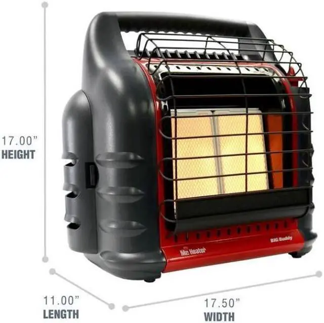 Alt view image 6 of 10 - Mr. Heater 4,000 - 18000 BTU Big Buddy Portable LP Gas Heater Unit