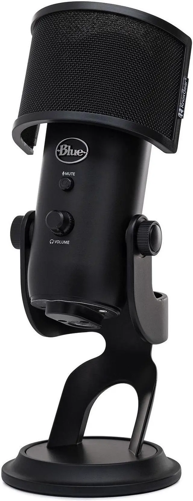 Main image of Blue Microphones Blackout Yeti with Knox Gear Pop Filter