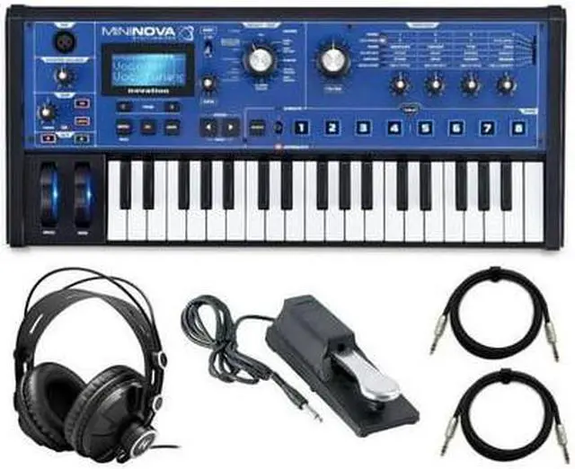 Main image of Novation MiniNova Synthesizer with Headphones, Sustain Pedal and TRS Cable