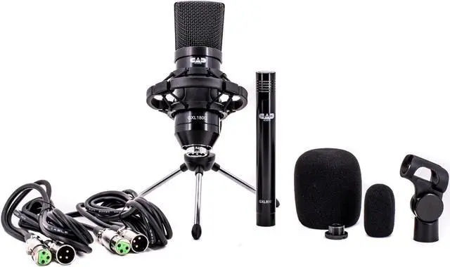 Alt view image 2 of 5 - CAD Audio GXL1800SP Studio Pack with GXL1800 Side Address & GLX800 Small Diaphragm Mic - Perfect for Studio, Podcasting & Streaming