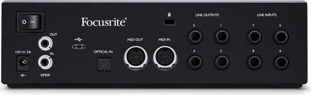 Alt view image 7 of 7 - Focusrite Clarett+ 4Pre 18-In and 8-Out Audio Interface with Headphones Bundle