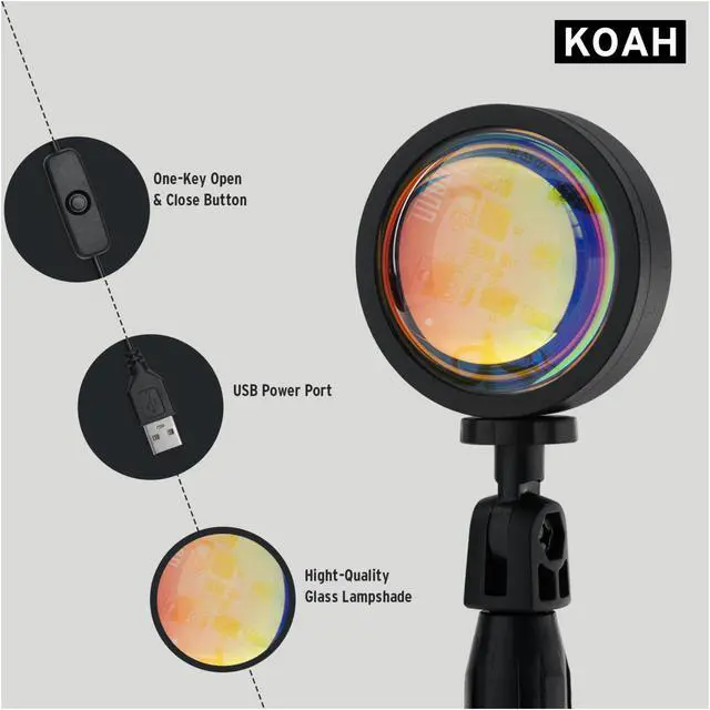 Alt view image 5 of 7 - Koah Sunset and Skyscape LED Projection Lamp for Content Creation