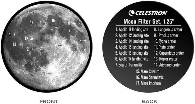 Alt view image 5 of 15 - Celestron Moon Filter Set, 1.25"