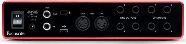 Alt view image 10 of 20 - Focusrite Scarlett 8i6 3rd Generation Audio Interface