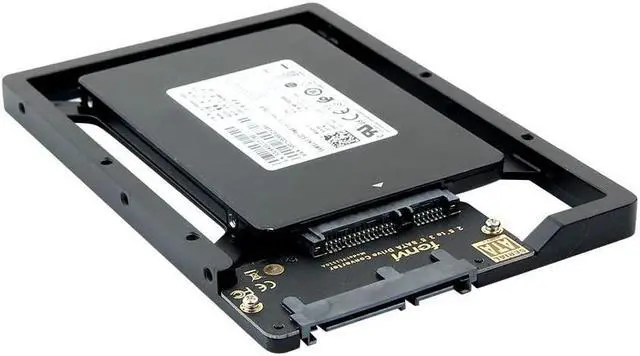 Alt view image 3 of 7 - 2.5 to 3.5 Drive Converter Internal Solid State SSD Card Hard Drive Bracket Adapter SATA SSD Enclosure Caddy Dock Desktop Mac PC 2.5 to 3.5 Mounting Hardrive for Samsung Crucial SanDisk ect SSD