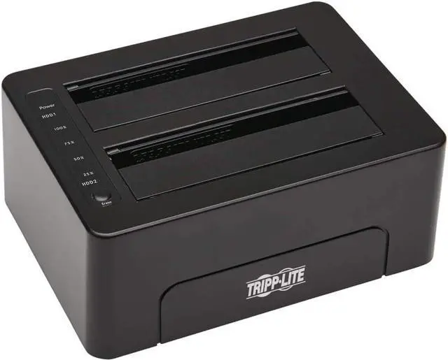 Alt view image 4 of 4 - Tripp Lite USB 3.0 SATA Hard Drive Docking Station 2.5/3.5 W/Erase Function (U339-E02)