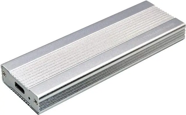 Alt view image 2 of 7 - 3TB NVME SSD Enclosure PCI-E M.2 to USB 3.1 Type-C Adapter Hard Drive Disk External Box USB C 10Gbps RTL9210 M2 M Key PCIE HDD Case for 2242 2260 2280 (Silver 2 Cables)