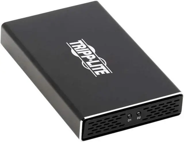 Alt view image 13 of 19 - Tripp Lite USB-C to Dual M.2 SATA SSD/HDD Enclosure Adapter - USB 3.1 Gen 2 (10 Gbps), Thunderbolt 3, UASP, RAID (U457-2M2-SATAG2)