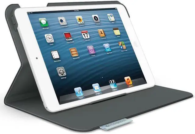 Alt view image 2 of 5 - Logicool (Logitech Japan) Folio Protective Case for iPad mini Carbon Black