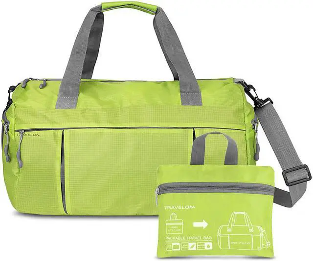 Alt view image 3 of 8 - Travelon Featherweight Packable Travel Bag, Lime