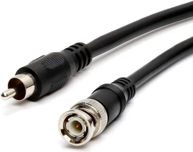 Alt view image 3 of 8 - Cmple RG59U 50 Feet BNC Male to RCA Male, 75 Ohm, Coaxial BNC to RCA Video Cable, Black, (453-N)