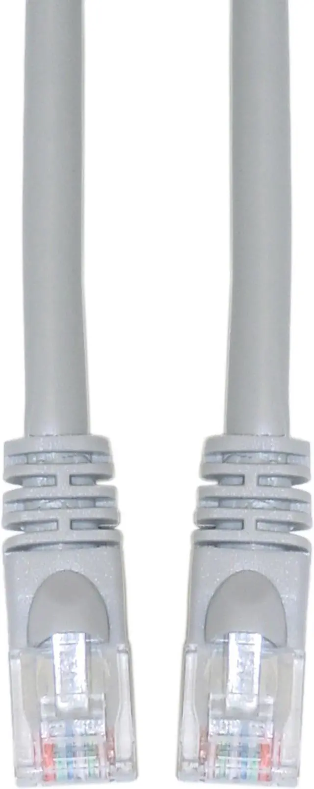 Alt view image 3 of 3 - Cable Wholesale Cat 5E Ethernet Crossover Cable Snagless / Molded Boot 14 Foot - Gray