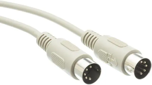 Alt view image 2 of 2 - Cable Wholesale DIN5 Male / DIN5 Male AT Keyboard Cable 5C Straight - 6 ft