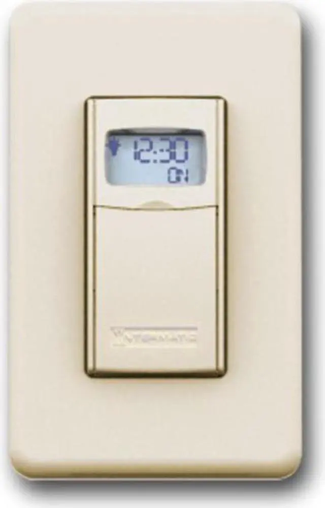Alt view image 3 of 8 - Intermatic EI600LAC 7-Day Electronic In-Wall Timer - Almond