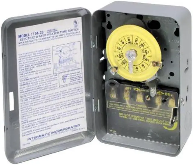 Alt view image 2 of 10 - Time Clock 24 Hour Dpst 208-277V Intermatic Inc Misc. Office Supplies T104-20