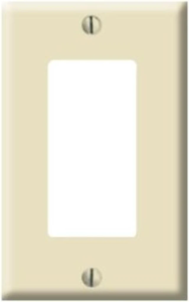 Main image of Decora Switch 1-Gang Plate Almond Leviton Decorative Switch Plates 80401-A