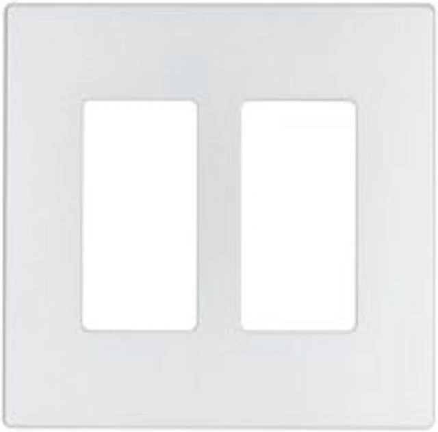 Alt view image 3 of 3 - Aspire 9522SG 2-Gang Wall Plate - Silver Granite