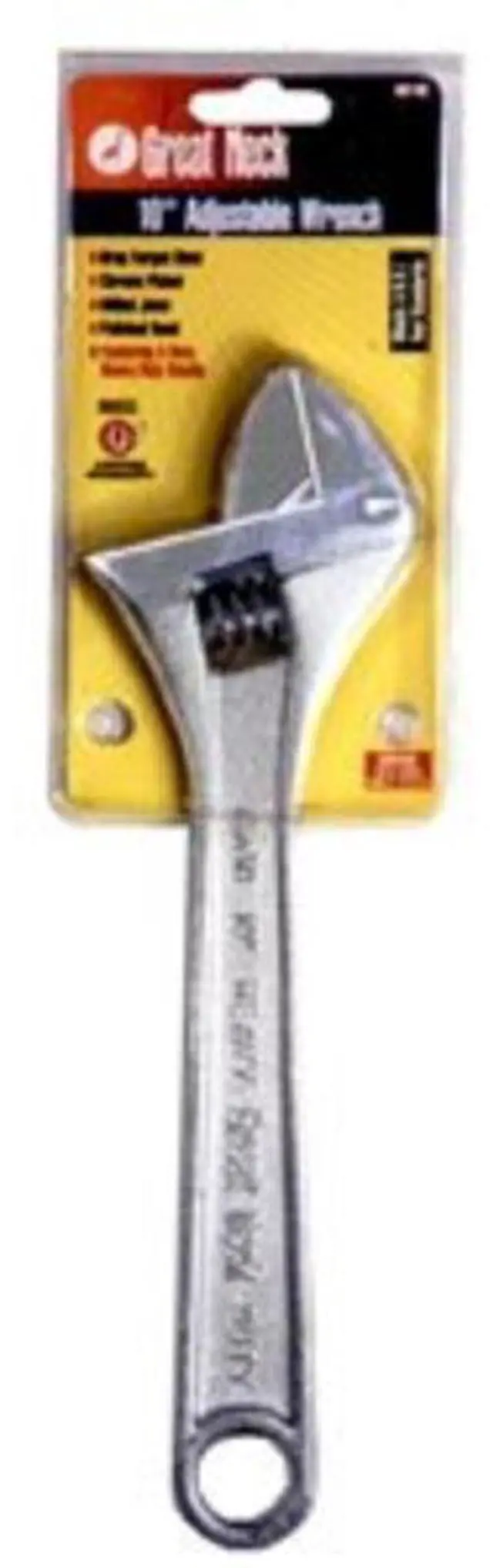 Alt view image 3 of 4 - Great Neck Saw 10in. Adjustable Wrench  AW10C