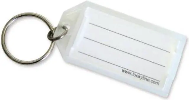 Alt view image 2 of 4 - 10 Pack Lucky Line Plastic Id Tag With Key Ring National Brand Alternative