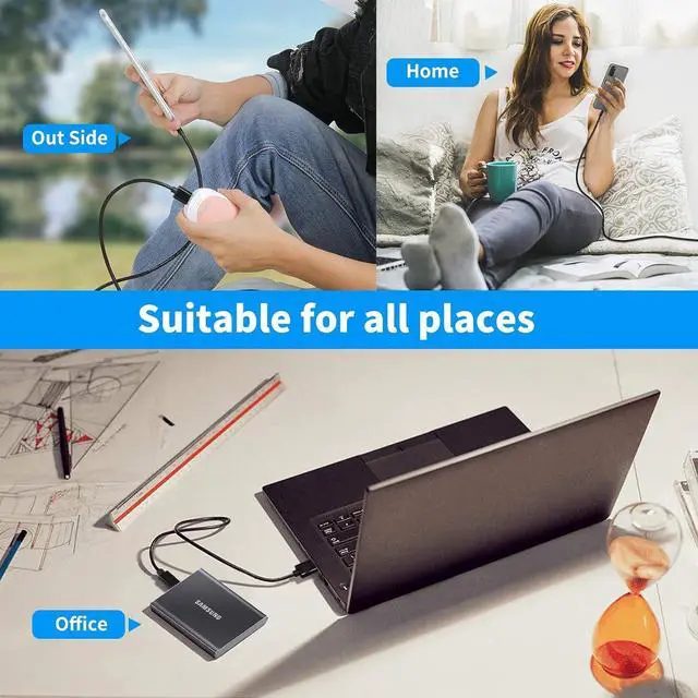 Alt view image 7 of 7 - USB C Cable-3FT USB C to USB A 3.1 Gen 2 Cable Type C 3A Fast Charge & 10Gbps Data Sync Cable for Android Auto iPhone 16/15 Plus/16 Pro Max MacBook  Galaxy S22/S21/S20/Note20 Pixel