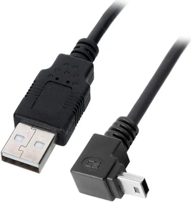 Alt view image 7 of 7 - Mini USB Cable USB 2.0 Male to Mini USB 5 Pin Male 90 Degree Down Angled Charging Data Transfer Extension Cable 0.5M