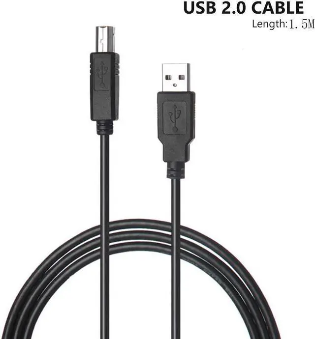 Alt view image 4 of 7 - Printer Cable to Computer Compatible for Brother HL-L2320D L2360DW L2380DW L5200DW L5000D L6200DW L6300DW L8360CDW L8260CDW L3290CDW L3210CW L3230CDW L3270CDW HL5470DW HL6180DW,DCPL2550DW DCPL5500DN