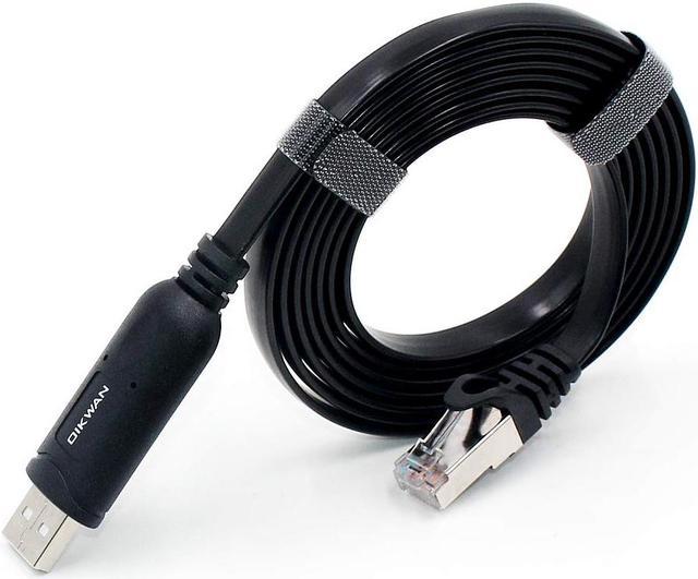 USB-C Cisco Console Cable,OIKWAN 6ft USB Type C to RJ45 Serial Adapter  Essential Accessory of Cisco, NETGEAR, Ubiquity, LINKSYS, TP-Link