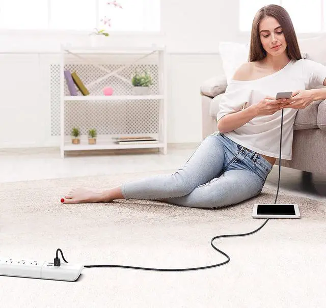 Alt view image 5 of 7 - USB C Cable 20 ft,3.1A Type C Charger Fast Charging Cable, USB A to USB C 3A Charger Durable Nylon Braided Compatible with Galaxy S10 S9 Plus S21, Note 10 9 A51 LG G8 G7 Charging Cord