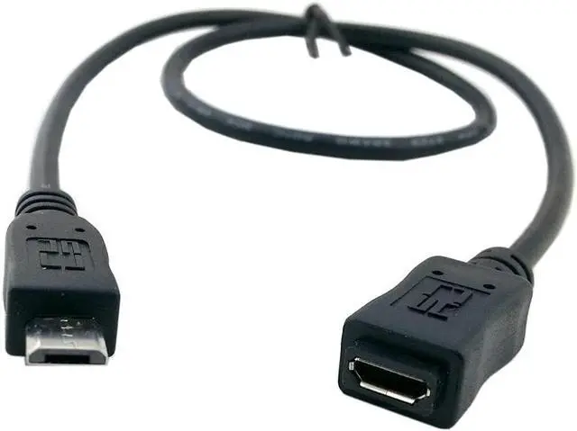 Alt view image 5 of 7 - Micro USB 2.0 Type B 5Pin Male to Micro USB Female Extension Cable 1.64ft Full Pin Connected for Tablet & Phone & MHL & OTG Extension