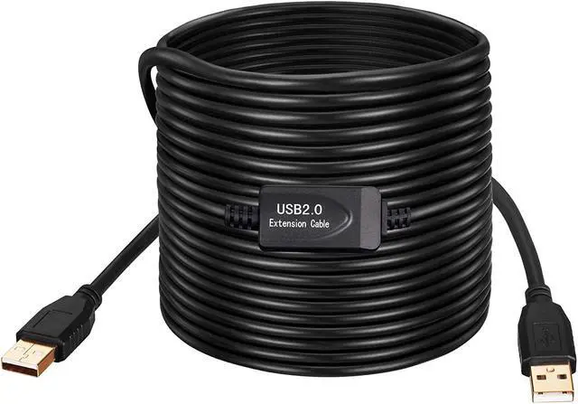 Alt view image 6 of 7 - Tan QY USB A to A Male Cable 40Ft, USB to USB Cable USB Male to Male Cable Double End USB Cord with Gold-Plated Connector for Hard Drive Enclosures, Printers, Modems, Cameras (12M/40Ft)