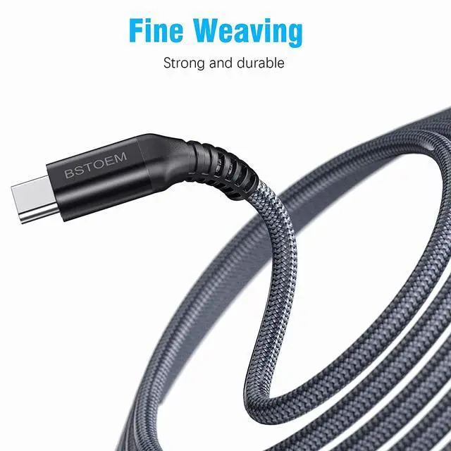 Alt view image 2 of 7 - USB C Charger Cable Extra Long 10ft 2Pack Android USB-A to USB-C Braided Fast Phone Charging Cord for Samsung Galaxy S10/S9/S8/s7/ Note/9/8/LG/Google Pixel 2/Motorola/PS5/Nintendo Switch/Kindle Fire