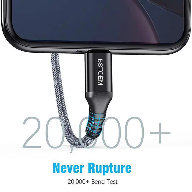 Alt view image 3 of 7 - USB C Charger Cable Extra Long 10ft 2Pack Android USB-A to USB-C Braided Fast Phone Charging Cord for Samsung Galaxy S10/S9/S8/s7/ Note/9/8/LG/Google Pixel 2/Motorola/PS5/Nintendo Switch/Kindle Fire