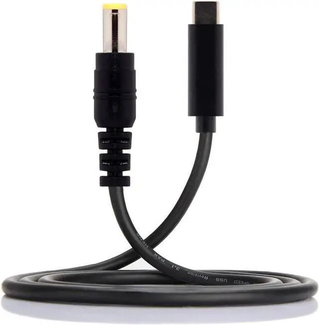 Alt view image 2 of 7 - DC 5.5x2.5mm to Type C USB-C Input Cable for Laptop Notebook (5.5x2.5mm to USB-c)