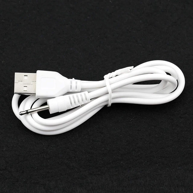 Alt view image 3 of 3 - 2 Pack Wand Charger Replacement DC Charging Cable Set Compatible with lovesense,Compatible with Tracys Dog,Tracy's Dogg Beauty Instrument USB Charger Cords 2.5mm Wand Vibrating Massager Charger