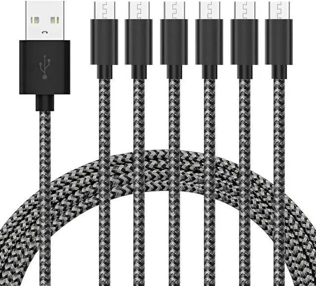 Main image of Gopala Micro USB Cable Android Charger [6-Pack 5ft] Nylon Braided Fast Sync&Charging Cord for Android, Samsung, Nexus, LG, HTC, Nokia, Sony, and More