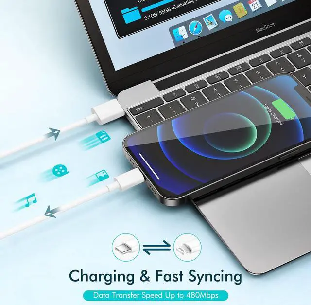 Alt view image 4 of 7 - Fast iPhone Charger Quick 10Foot USBC Wall Charger Phone Charger 2Pack 20W PD USB C Fast Charger Block + 10FT Lightning Fast Charging Cable for iPhone 14/Pro/Pro Max/Plus/13/12/11/XS/XR/X/SE2022/iPad