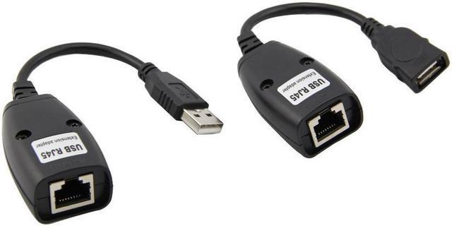 NT50-B  Extensor Alargador USB 2.0 por Cable Cat5 o Cat6 RJ45