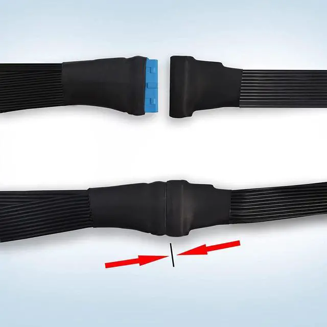Alt view image 4 of 6 - USB 3.0 Header Extension Cable, 19/20 Pin 1 to 2 Y Splitter Internal Extension Adapter DIY(5.9 inch)
