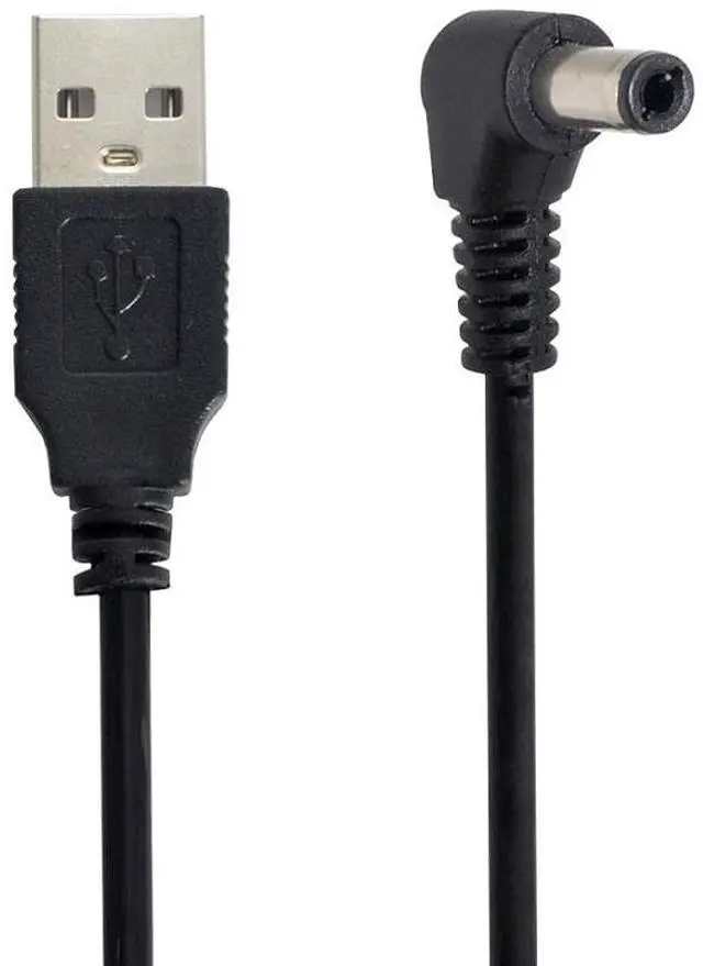 Alt view image 5 of 7 - USB 2.0 Type A Male to 5.5 x 2.5mm DC 5V Power Plug Barrel Connector Charge Cable 80cm