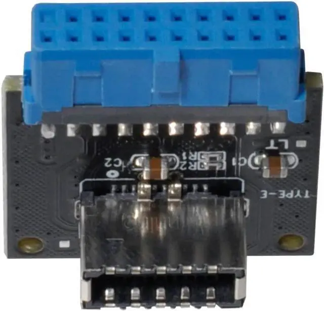 Alt view image 2 of 5 - USB Header Adapter USB 3.1 Front Panel Socket Type-E to USB 3.0 20Pin Header Male Extension Adapter for Motherboard