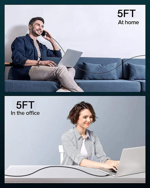 Alt view image 6 of 7 - USB C Charger Cable for Samsung Galaxy Z Flip 6, Flip 5, Flip 4, Flip 3, Flip 2, Samsung Galaxy Z Fold6, Fold 5, Fold 4, Fold 3, Fold 2 Samsung Phone Car Power Charging Cord Accessories (5FT White)