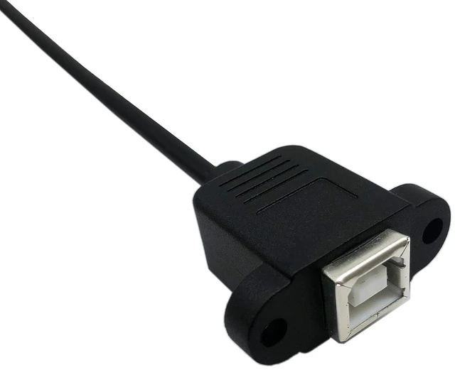 Alt view image 3 of 6 - 50cm Micro USB 5pin Male to USB Type B 2.0 Female Extension Panel Mount Data and