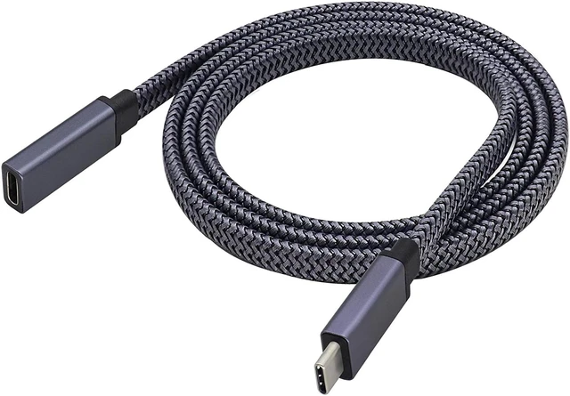 Main image of Type C 3.1 Extension Cable Type C 3.1 USB Male to Female Connector Cable Supports Fast Charging,4K@60Hz HD Vedio,Audio Transfer,Data Sync Extend Cord,Compatible Samsung S10 S8,MacBook(1M-M/F)