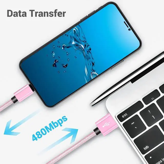 Alt view image 2 of 7 - Short USB C Cable [4-Pack 8 inch], 3A Fast Charging USB 2.0 Data Transfer to Type C Phone Charger Cord Nylon Braided Compatible with Samsung Galaxy S10 S9, Pixel 3, LG V30, Charging Station