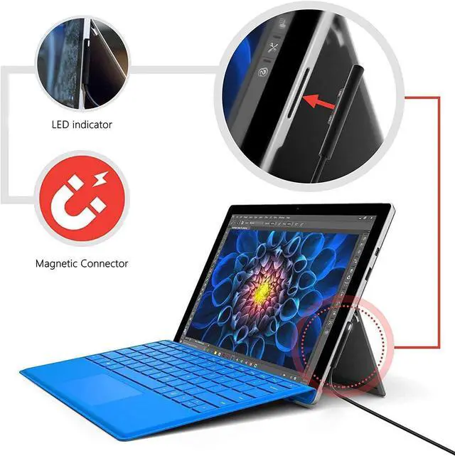 Alt view image 3 of 7 - Surface Car Charger with USB Charging Port, Total 42W 12V 2.58A Power Supply, Compatible for Microsoft Surface Pro7 + Plus Pro6 Pro5~3 Surface Go 1/2 Laptop 1/2/3 Surface Book