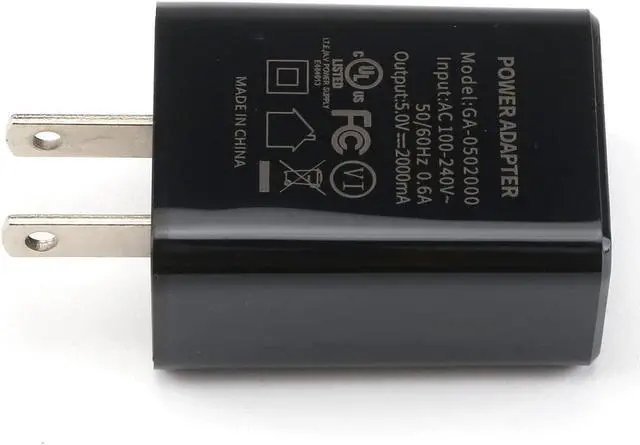 Alt view image 4 of 4 - New GA-0502000 Charger AC Adapter 2A Rapid Charger with 5.0 Ft Micro-USB Cable Compatible with Fire 7 8 10 Tablet, HDX 6" 7" 8.9" 9.7" and Phone (Black)