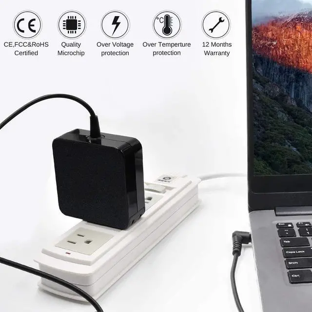 Alt view image 3 of 7 - IdeaPad Laptop Charger 45W AC Adapter for Lenovo S145 S340 1 3 5 Flex 14 15 WL C340 ADLX45NCC3A S145-14IGM S145-15IGM S145-14IIL S340-14IWL S340-15IWL S340-14IIL Laptop Power Supply Cord