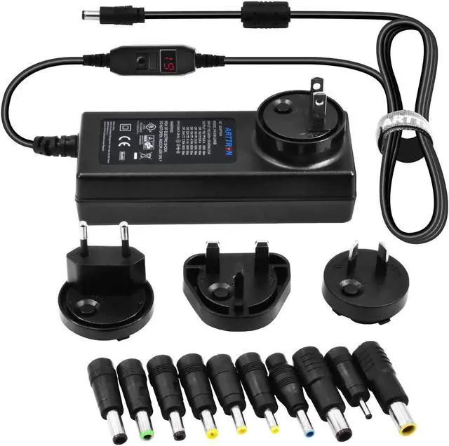 Main image of Travel AC Adapter, 90W Laptop Charger, Power Converters, for Song Toshiba Acer Asus Lenovo HP Dell Samsung etc. Interchangeable AC Plugs for USA/EU/UK/AU Included Best for Universal Traveler.